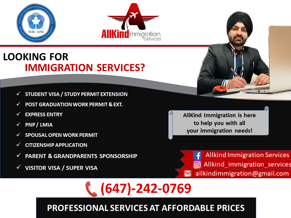 Allkind Immigration Services | 202 Bert Hall St, Arnprior, ON K7S 0H1, Canada | Phone: (647) 242-0769