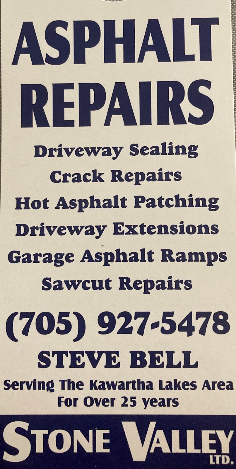 Stone Valley Limited | 928 Meadowview Rd, Omemee, ON K0L 2W0, Canada | Phone: (705) 927-5478