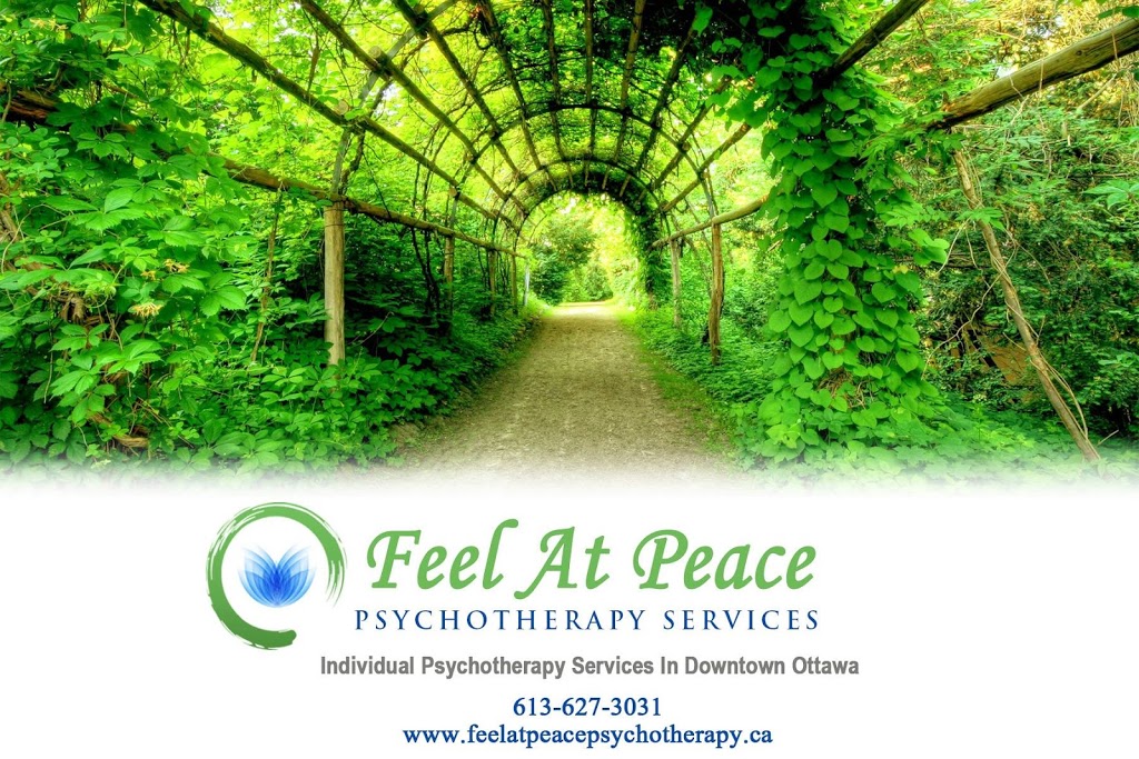 Feel At Peace Psychotherapy Services | health | 563 Gladstone Ave, Ottawa, ON K1R 5P2, Canada | 6136273031 OR +1 613-627-3031