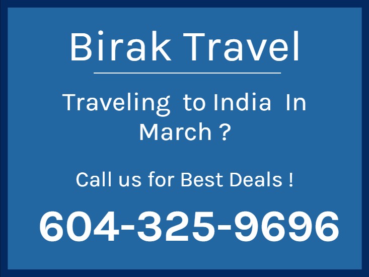 Birak Travel | travel agency | 7277 Fraser St, Vancouver, BC V5X 3V8, Canada | 6043259696 OR +1 604-325-9696