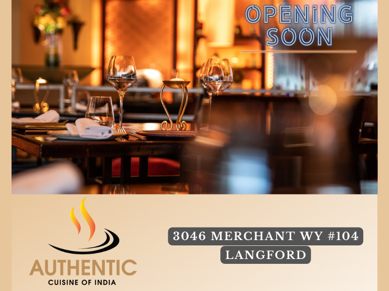 Authentic Cuisine Of India | Indian Restaurant Langford | 3046 Merchant Wy #104, Langford, BC V9B 0X1, Canada | Phone: (177) 844-05666