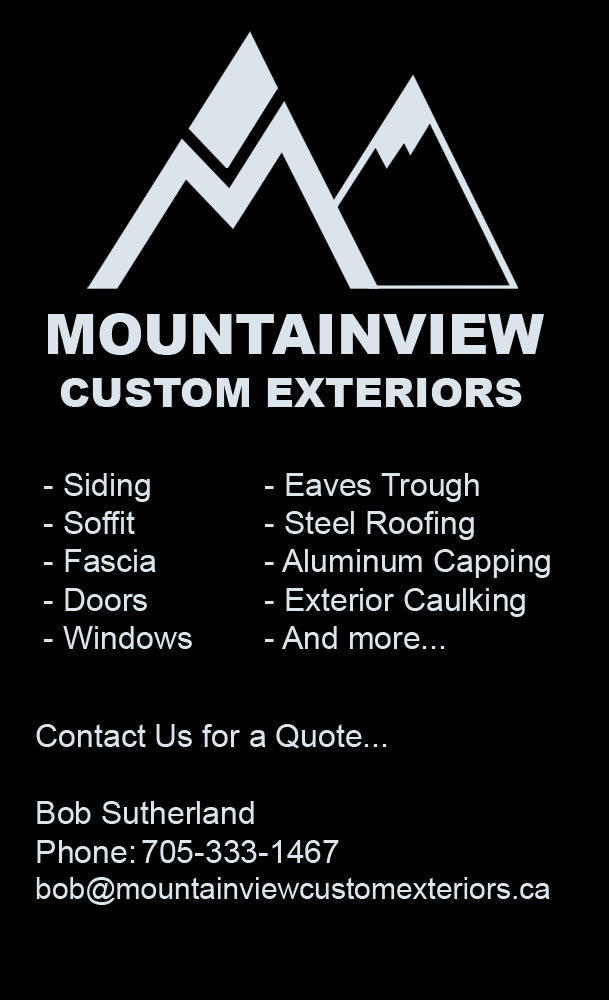 MountainView Custom Exteriors | 30 Lakeshore Rd, Wasaga Beach, ON L9Z 2K8, Canada | Phone: (705) 333-1467