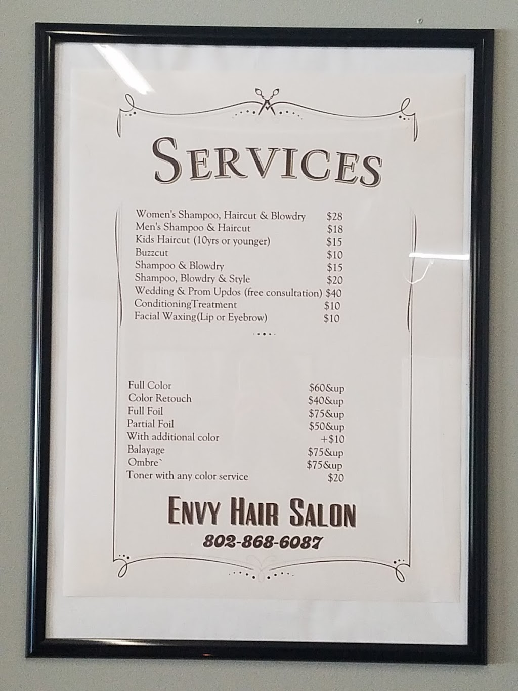 Envy Hair Salon | hair care | 20 Merchant Row, Swanton, VT 05488, USA | 8028686087 OR +1 802-868-6087