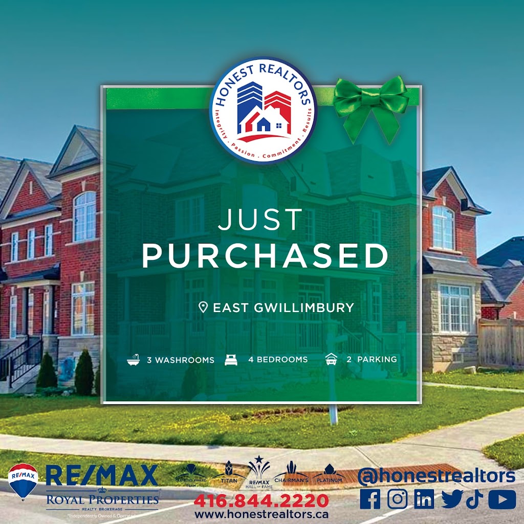 HONEST REALTORS TEAM - RE/MAX ROYAL PROPERTIES | 7595 Markham Rd #18, Markham, ON L3S 0B6, Canada | Phone: (416) 844-2220