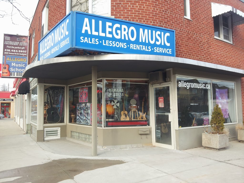 Allegro Music | 2043 Avenue Rd, North York, ON M5M 4A7, Canada | Phone: (416) 483-7203