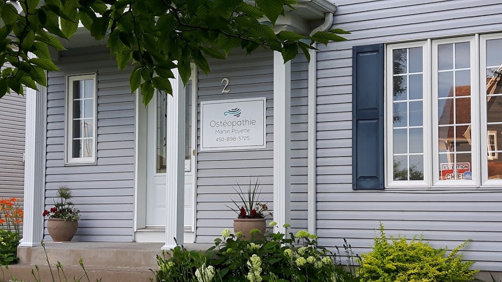 Ostéopathie Martin Payette | 2 Rue Gérard Côté, Saint-Charles-Borromée, QC J6E 9E8, Canada | Phone: (450) 898-5725