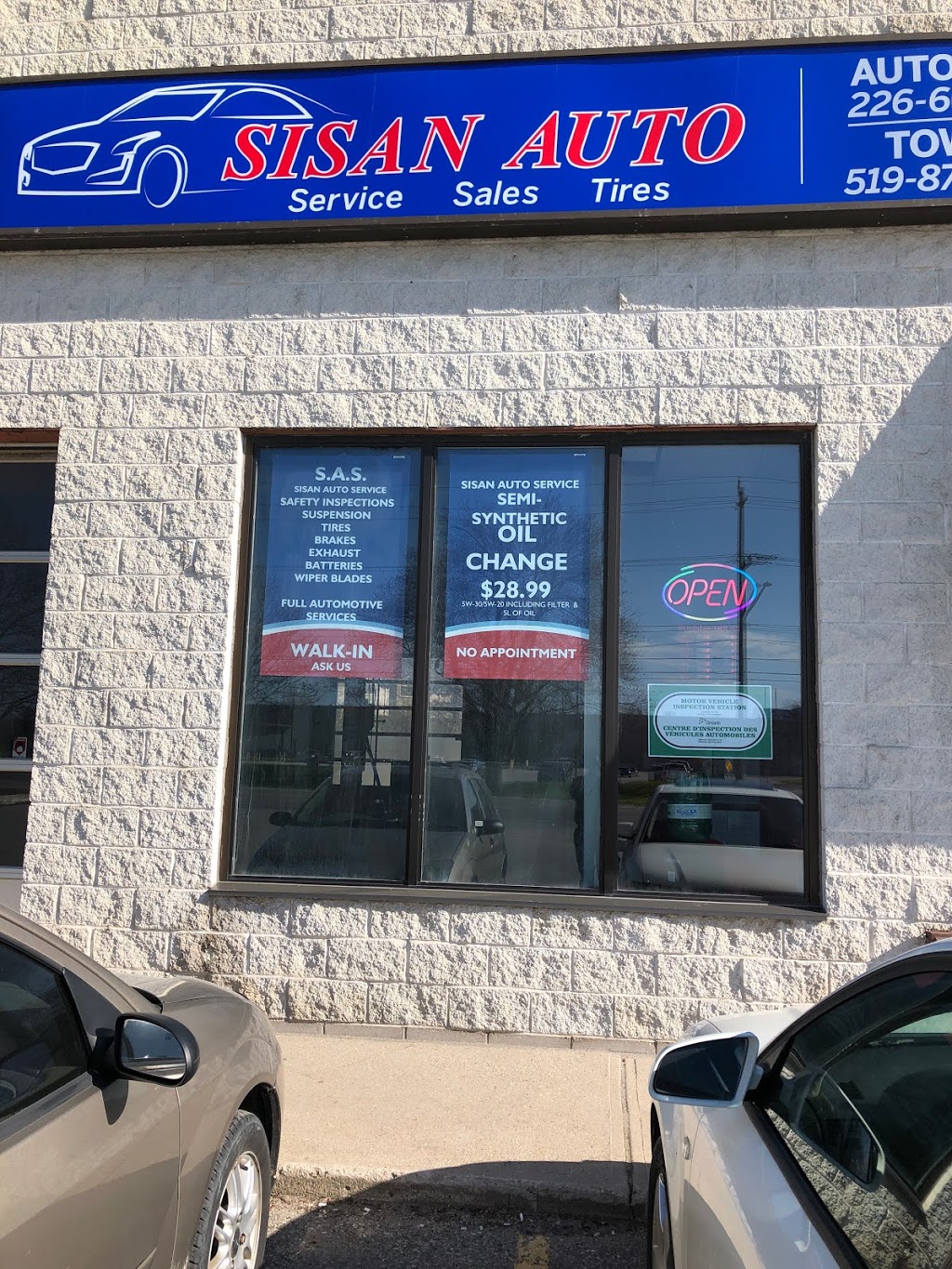 SISAN AUTO SERVICE & SALES | 1859 Oxford St E, London, ON N5V 2Z6, Canada | Phone: (226) 667-7153