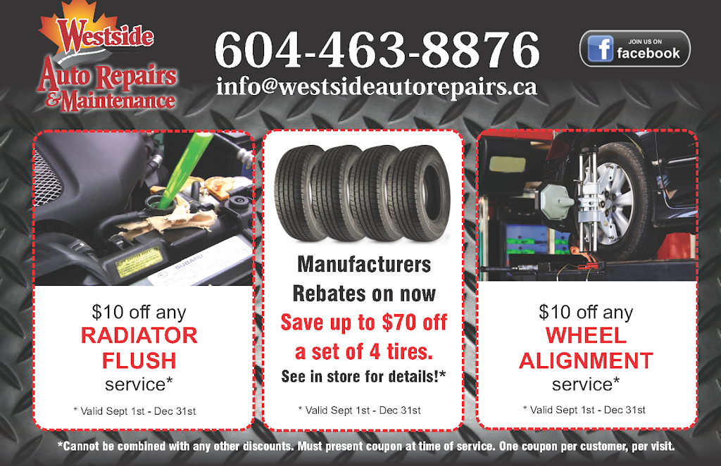 Westside Auto Repairs | 20736 Lougheed Hwy. #2, Maple Ridge, BC V2X 2R1, Canada | Phone: (604) 463-8876