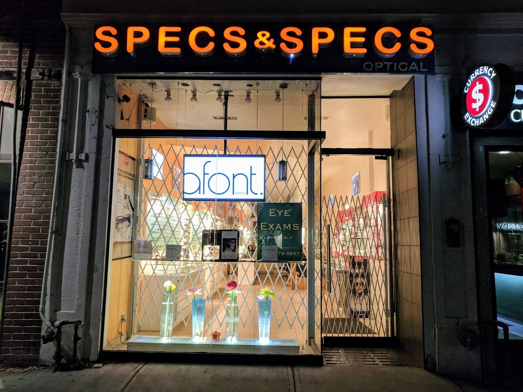 Specs & Specs Optical | 292 Queen St W, Toronto, ON M5V 2A1, Canada | Phone: (416) 979-3937