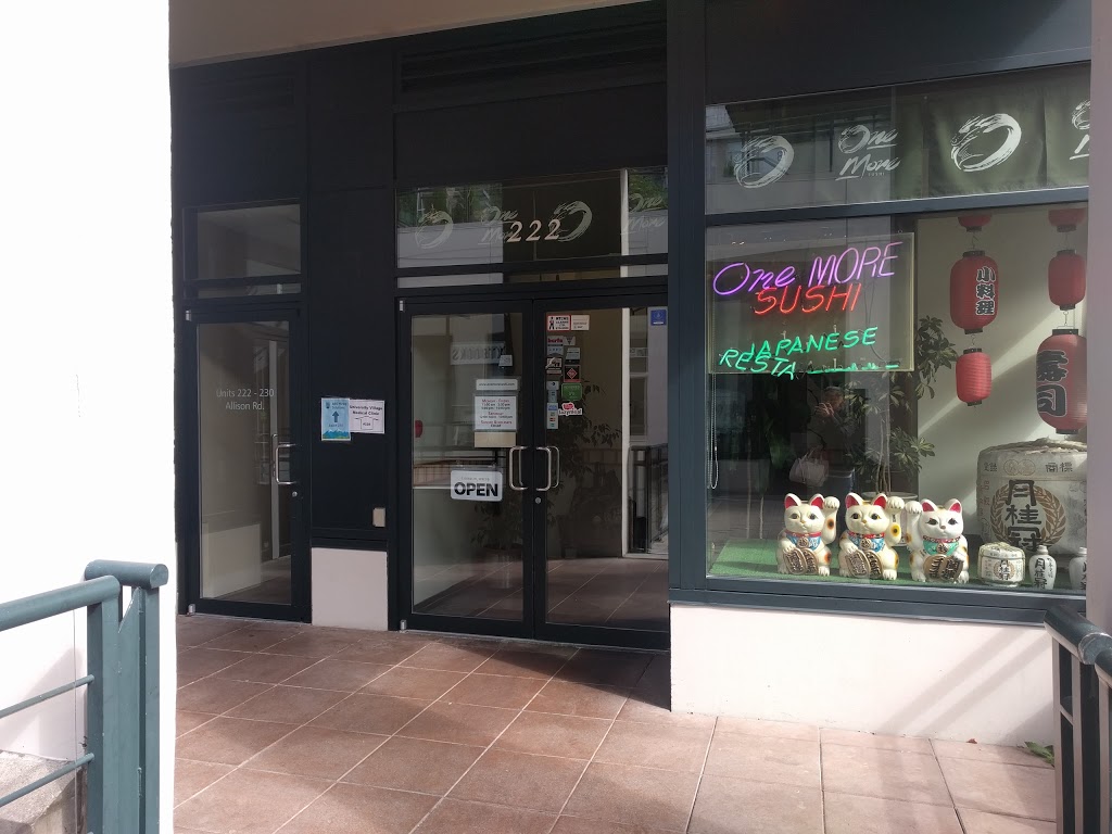 One More Sushi | 2155 Allison Rd #222, Vancouver, BC V6T 1T5, Canada | Phone: (604) 228-9773