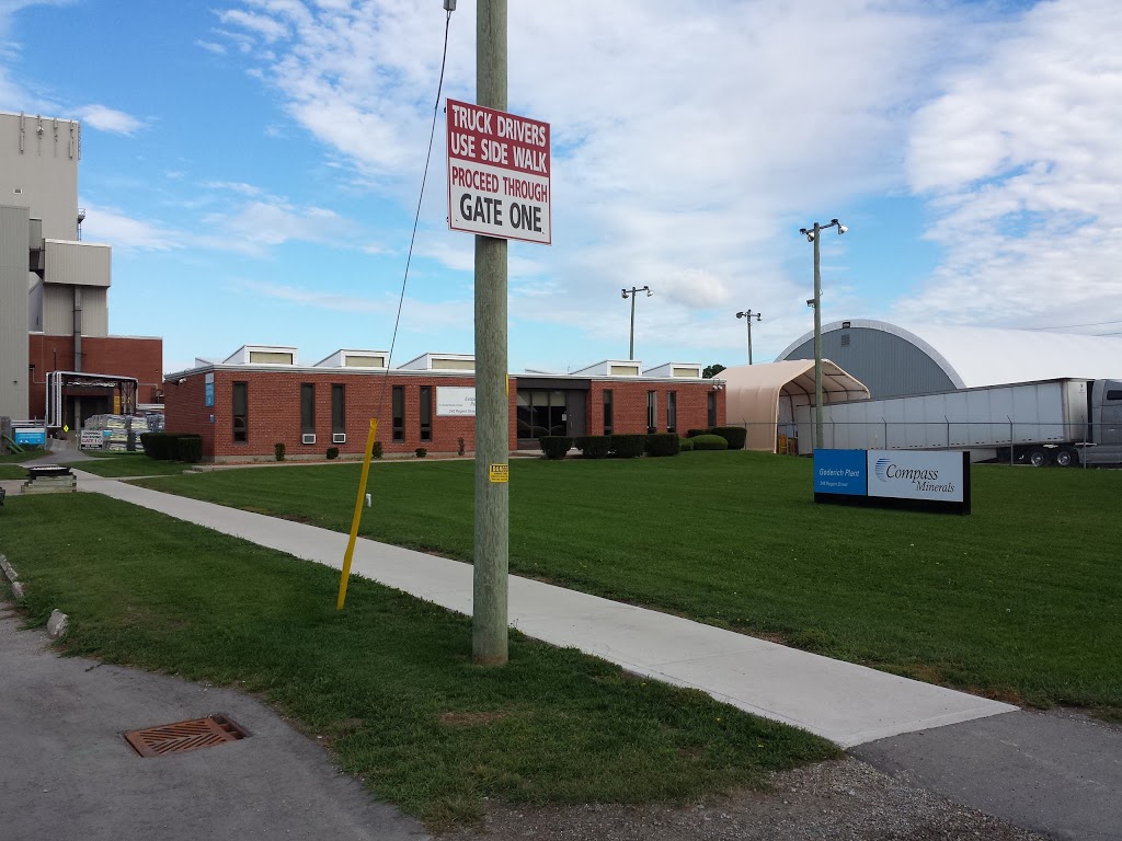 Compass Minerals Evaporation Plant | 245 Regent St, Goderich, ON N7A 3Y5, Canada | Phone: (519) 524-8351