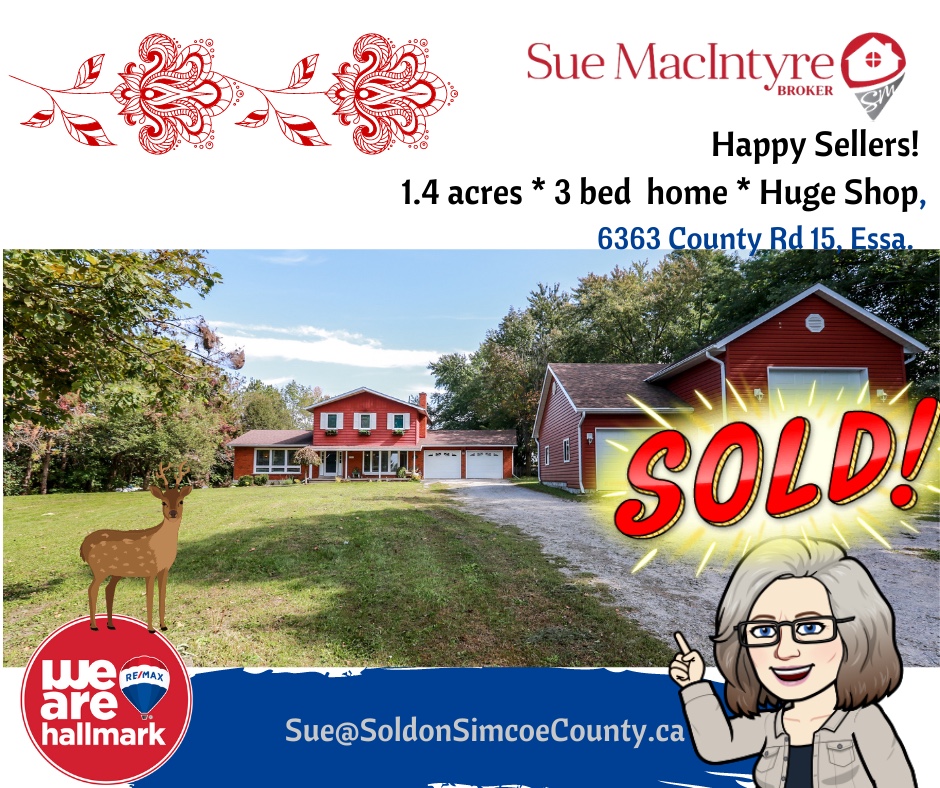 Sue MacIntyre RE/MAX Hallmark BWG - Sold on Simcoe County | 112 Caplan Ave, Barrie, ON L4N 9J7, Canada | Phone: (705) 727-2280