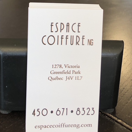 Espace Coiffure NG | 1278 Av Victoria, Greenfield Park, QC J4V 1L7, Canada | Phone: (450) 671-8323