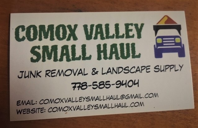 Comox Valley Small Haul LTD. | 3314 Seventh St, Cumberland, BC V0R 1S0, Canada | Phone: (778) 585-9404