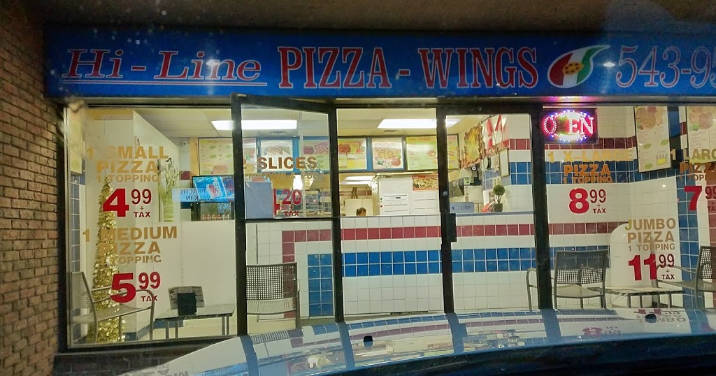 Hi-Line Pizza & Wings | 236 Parkdale Ave N, Hamilton, ON L8H 5X5, Canada | Phone: (905) 543-9555
