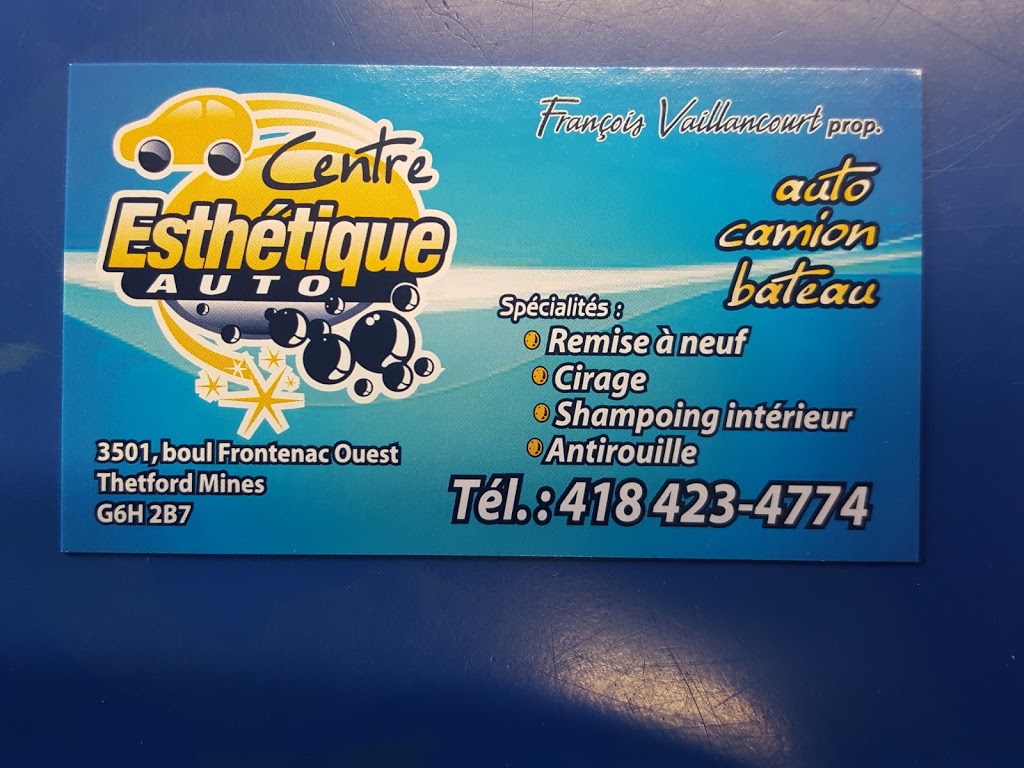 Centre Esthetique Auto | 3501 Boulevard Frontenac O, Thetford Mines, QC G6H 2B7, Canada | Phone: (418) 423-4774