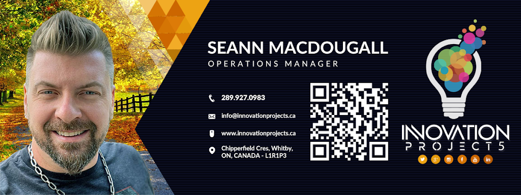 Innovation Projects Ltd. | 61 Chipperfield Crescent, Whitby, ON L1R 1P3, Canada | Phone: (289) 927-0983