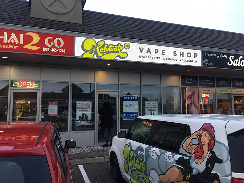 Habituate Vape Shop | 3420 Rebecca St unit a-4, Oakville, ON L6L 6W2, Canada | Phone: (905) 847-0799