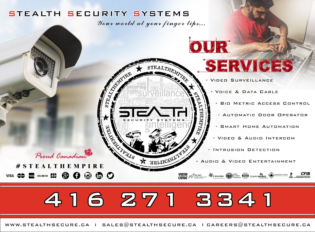 STEALTH SECURITY SYSTEMS | 122 Weir Crescent, Scarborough, ON M1E 3B4, Canada | Phone: (416) 271-3341