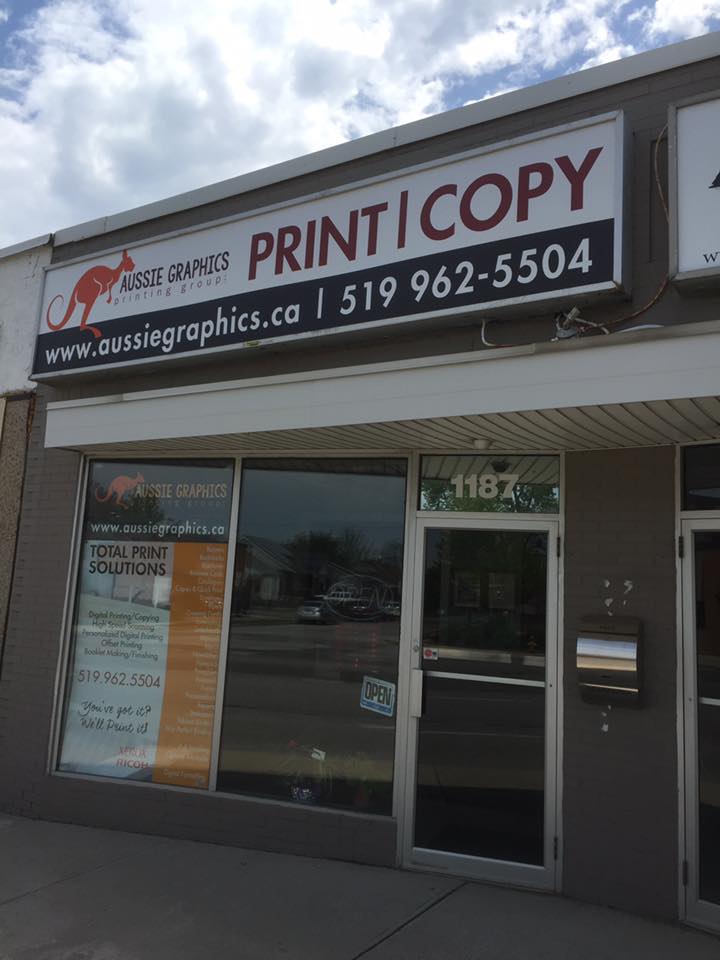 Aussie Graphics Printing Group Inc. | 1187 Tecumseh Rd E, Windsor, ON N8W 1B5, Canada | Phone: (519) 962-6781