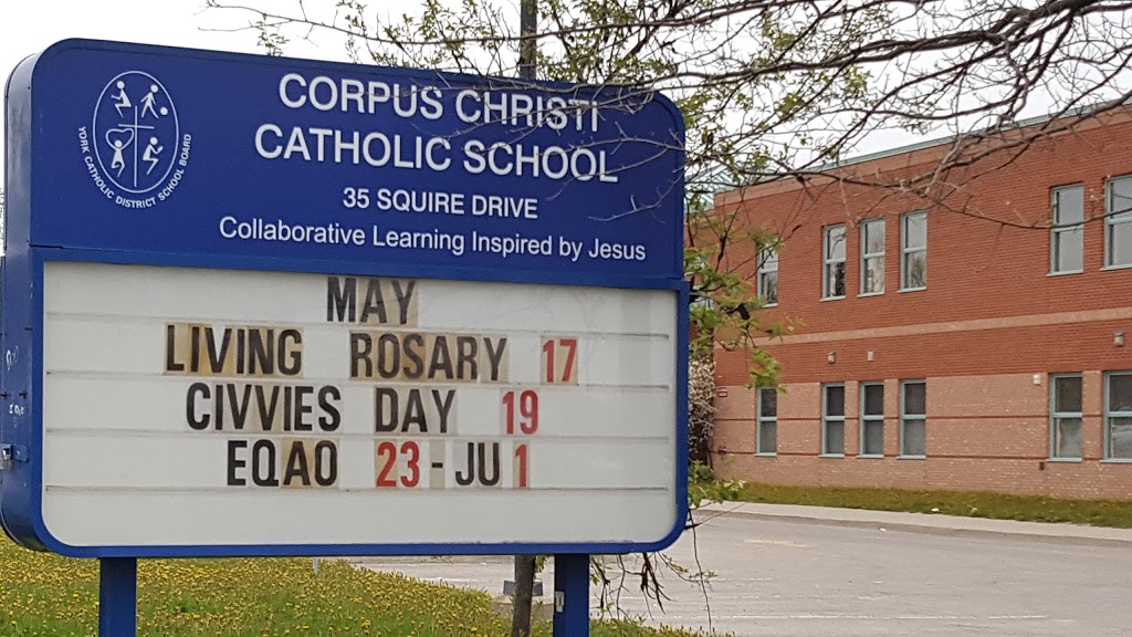 Corpus Christi Catholic School 35 Squire Dr Richmond Hill On L4s 1c6 Canada