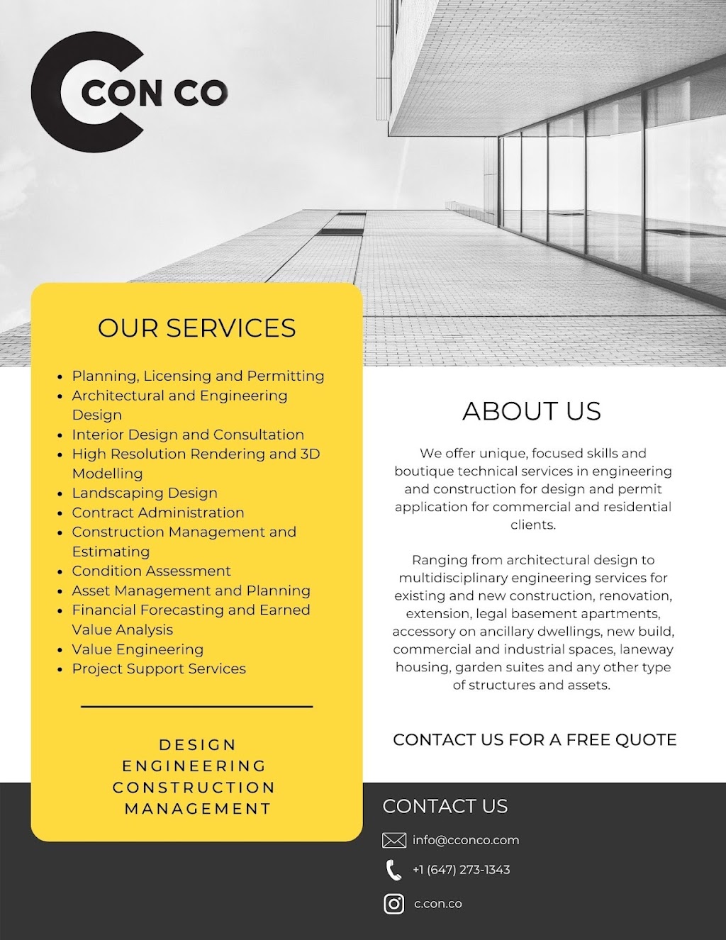 C Con Co Engineering and Construction Inc. | Hackwood Cres, Aurora, ON L4G 0V1, Canada | Phone: (647) 273-1343