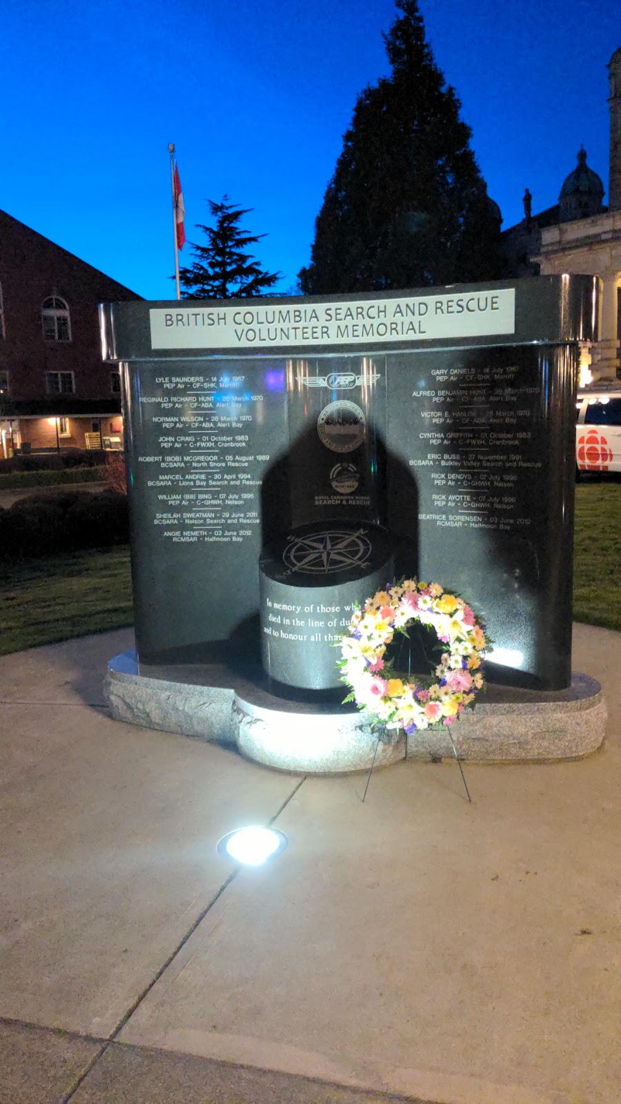 BC Emergency Services "Garden of Honour" | Unnamed Road, Victoria, BC V8V 1T9, Canada | Phone: (250) 387-3046