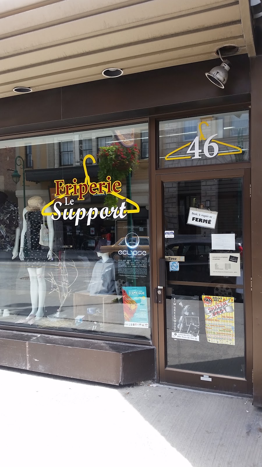 Friperie le Support | 46 Rue Wellington N, Sherbrooke, QC J1H 5B7, Canada | Phone: (819) 565-0755