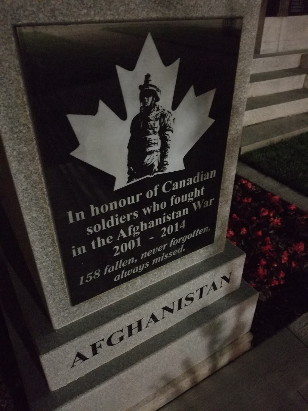 Afghanistan War Memorial Statue City Of Woodstock | 393-443 Buller St, Woodstock, ON N4S, Canada