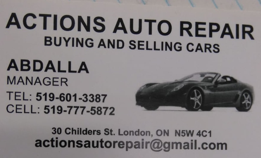 Actions Auto Repair | 30 Childers St, London, ON N5W 4C1, Canada | Phone: (519) 777-5872