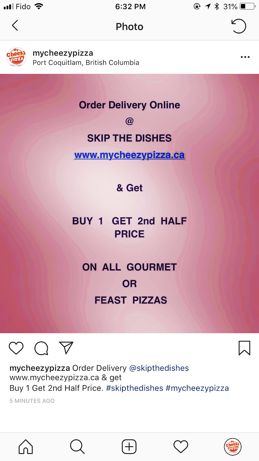 My Cheezy Pizza | 2850 Oxford St #3, Port Coquitlam, BC V3B 5L7, Canada | Phone: (604) 945-4444