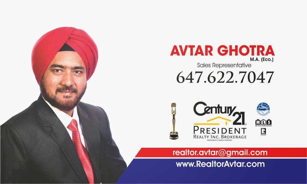 Avtar Ghotra - Realtor | 3189 Morning Star Dr, Mississauga, ON L4T 1X3, Canada | Phone: (647) 622-7047
