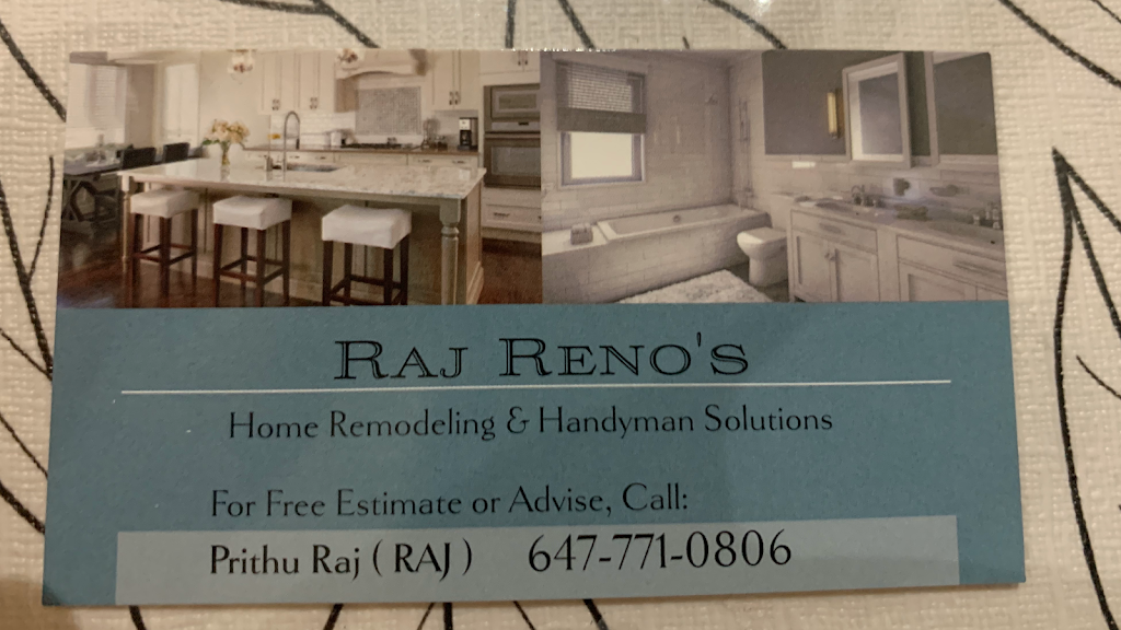Raj Renos Inc | 53 Massey St, Brampton, ON L6S 2V8, Canada | Phone: (647) 771-0806
