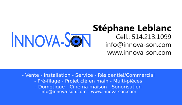Innova-son inc. | Rang St-François, Blainville, QC J7C 0W7, Canada | Phone: (514) 213-1099