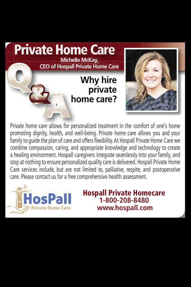 Hospall Private Homecare Inc. | 2174 King Rd, King City, ON L7B 1L5, Canada | Phone: (905) 539-0309