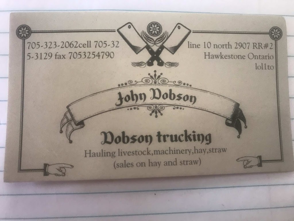 Dobson Trucking | 1207 10 Line N, Hawkestone, ON L0L 1T0, Canada | Phone: (705) 323-2062