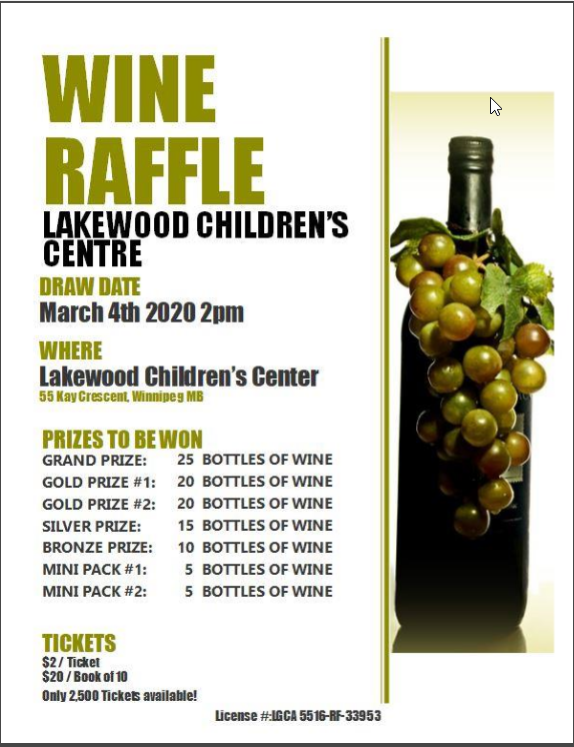 Lakewood Childrens Centre Inc | 55 Kay Crescent, Winnipeg, MB R2Y 1L1, Canada | Phone: (204) 832-5802