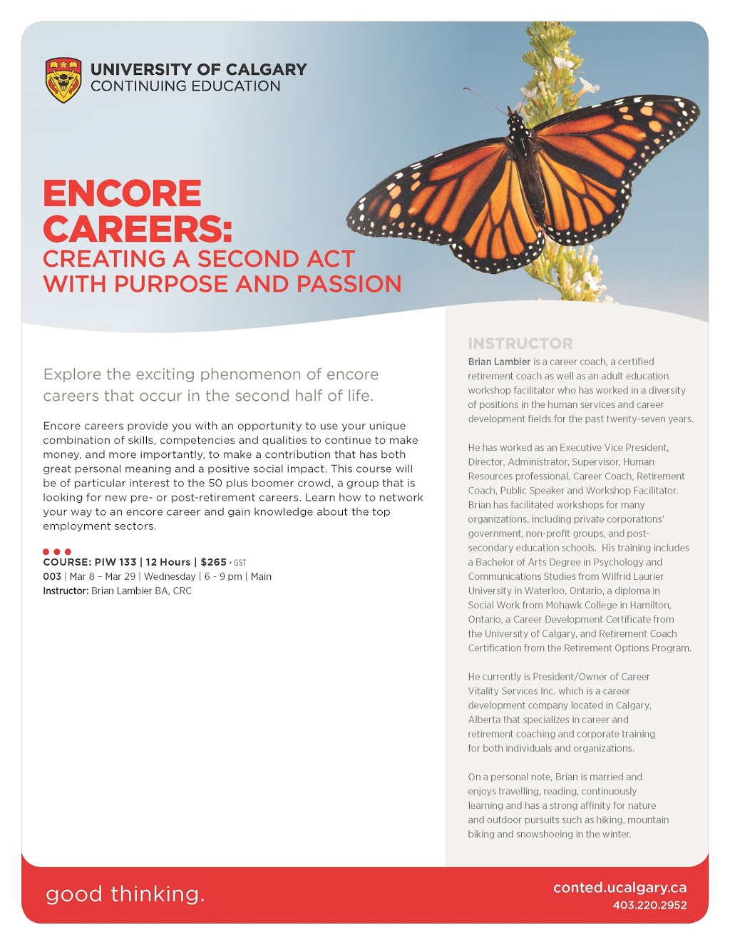 Career Vitality Services Inc. | 2422 Erlton St SW #203, Calgary, AB T2S 3B6, Canada | Phone: (403) 978-9134