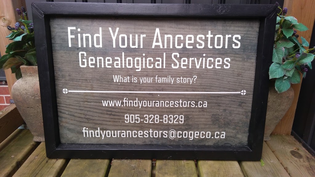 Find Your Ancestors Genealogical Services | 30 Brookbank Crescent, Fonthill, ON L0S 1E1, Canada | Phone: (905) 328-8329
