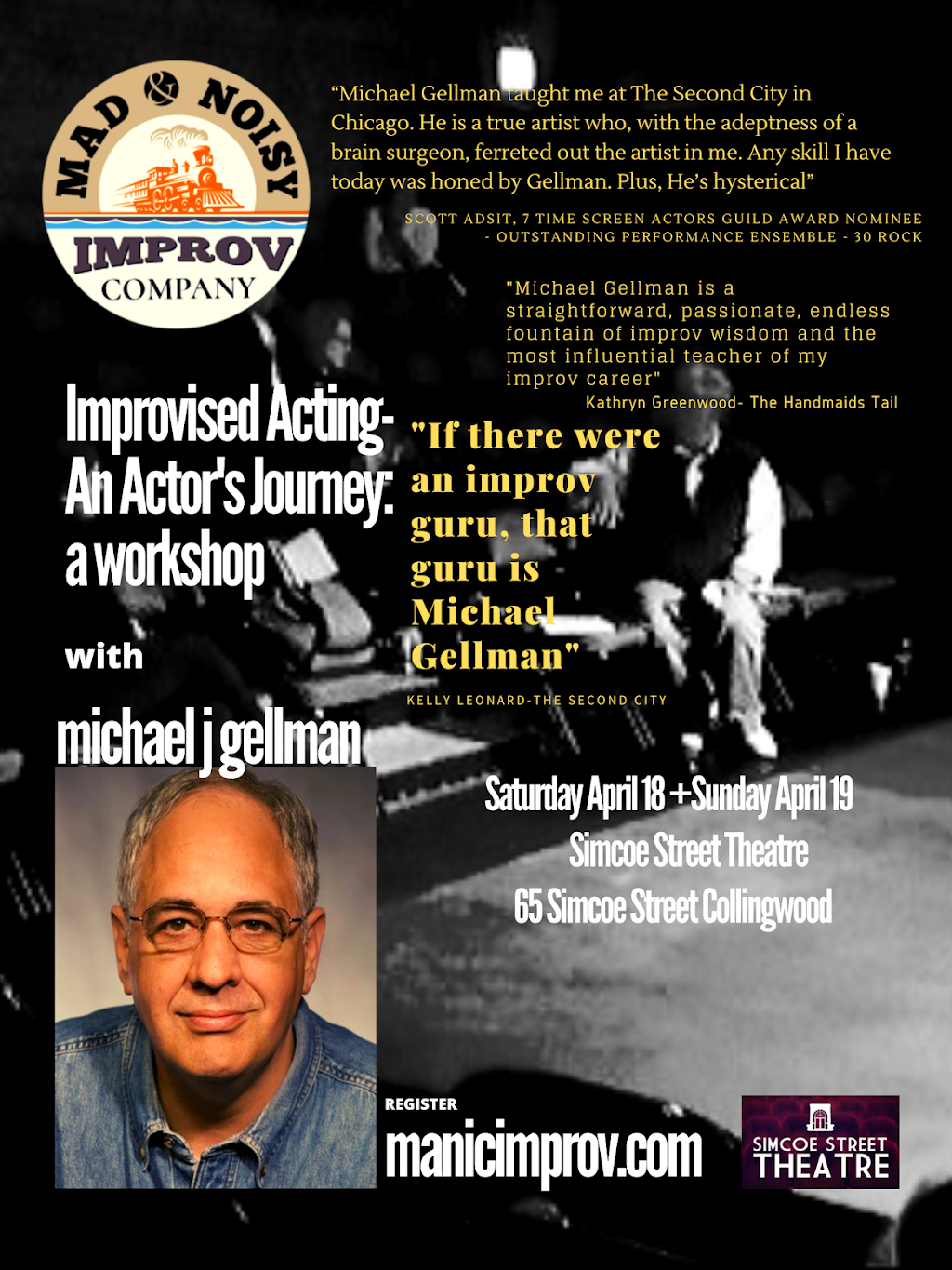 Mad & Noisy Improv Company | 149 Mary St, Creemore, ON L0M 1G0, Canada | Phone: (705) 994-3008