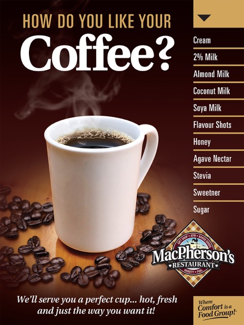 MacPhersons Restaurant | 8512 Lakeshore Rd, Thedford, ON N0M 2N0, Canada | Phone: (519) 243-2990