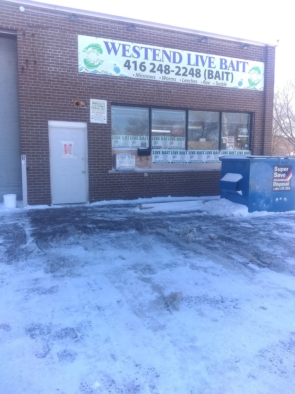 Westend Live Bait | 11B Gordon MacKay Rd, North York, ON M9N 2V5, Canada | Phone: (416) 248-2248