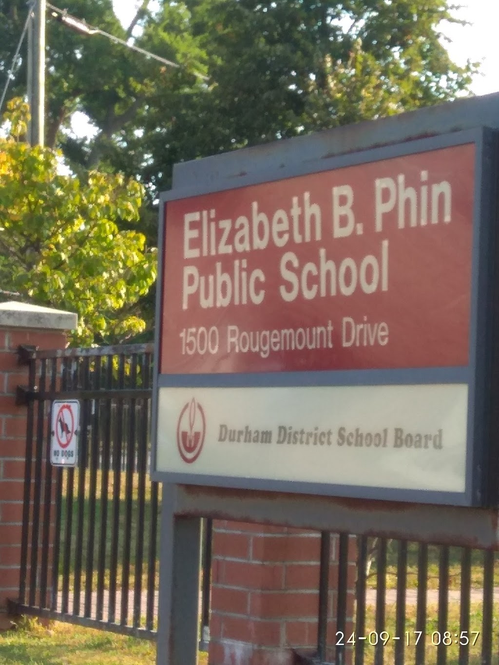 Elizabeth B. Phin Public School | 1500 Rougemount Dr, Pickering, ON L1V 1N1, Canada | Phone: (905) 509-2277