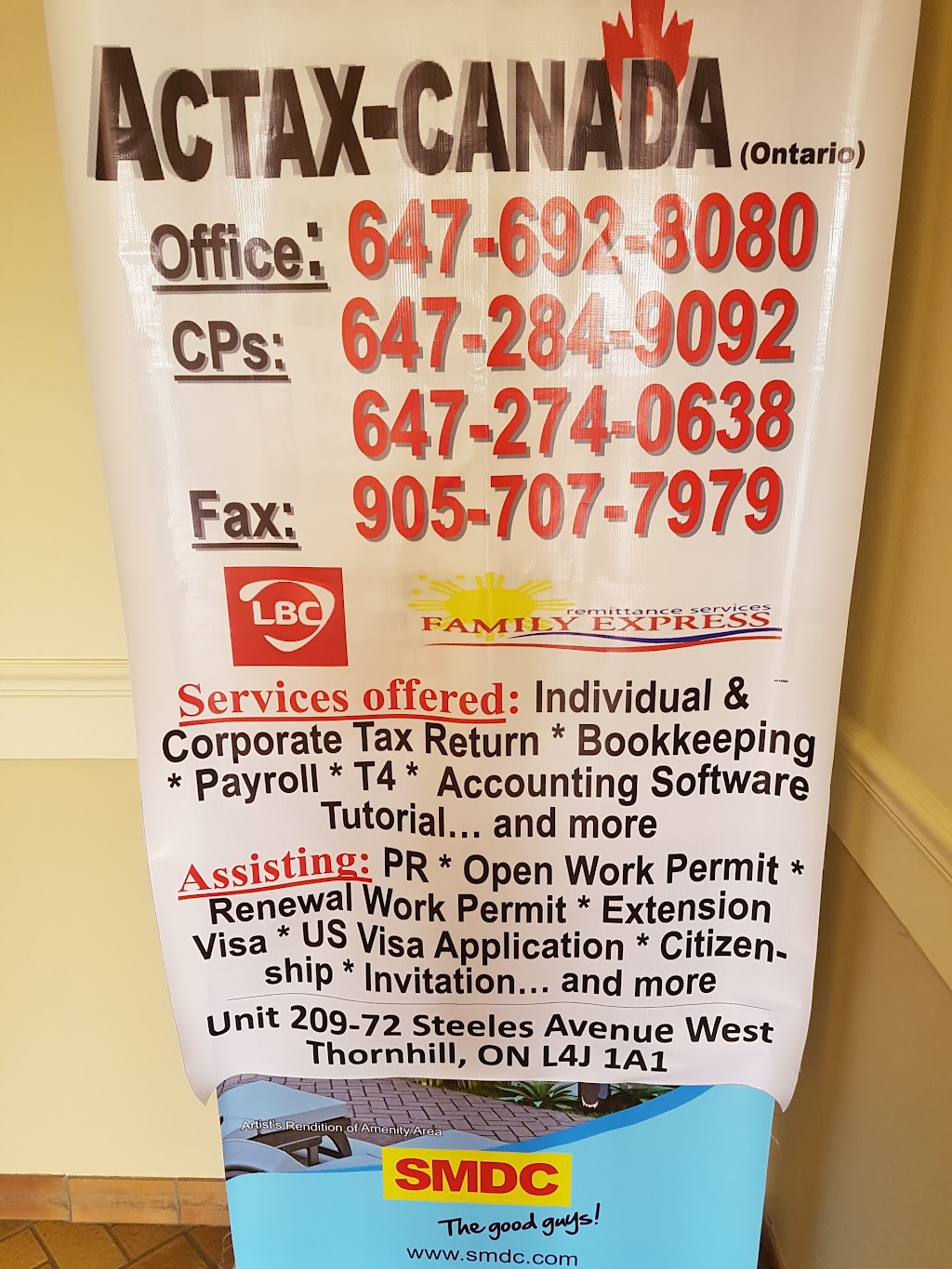 Actax Canada | 72 Steeles Ave W Unit 209, Thornhill, ON L4J 1A1, Canada | Phone: (647) 692-8080
