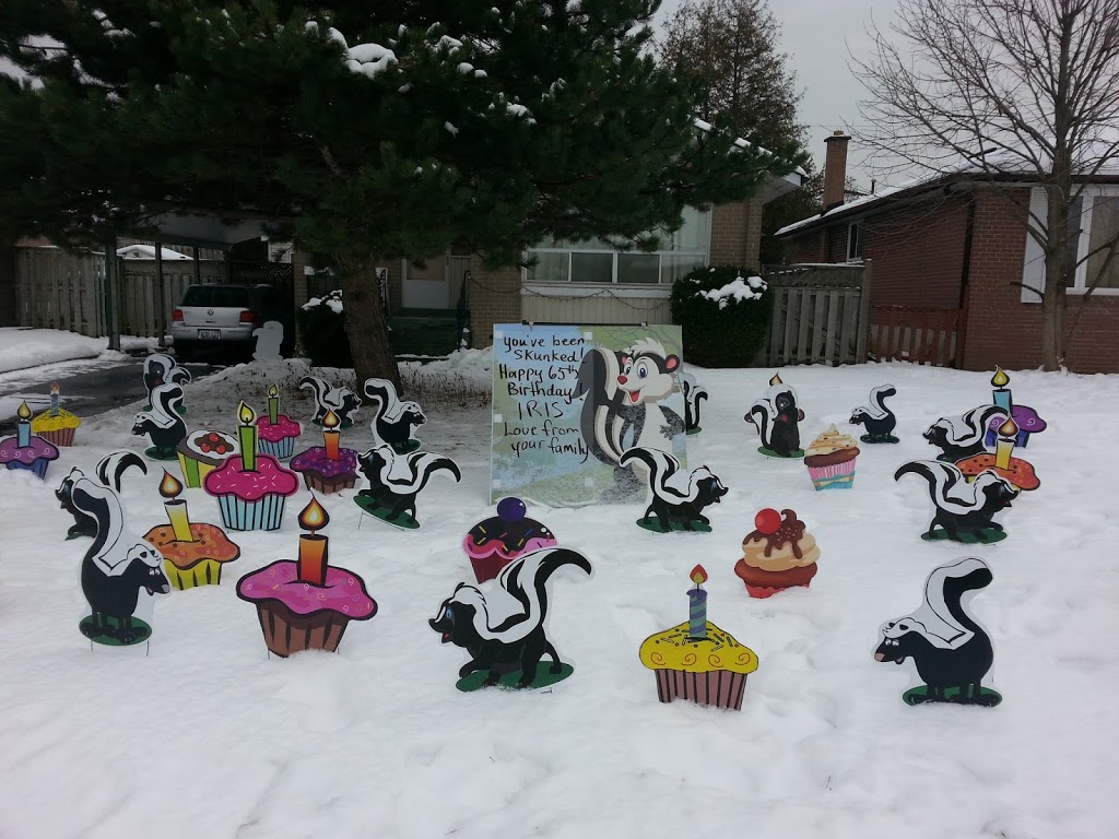 Birthday Lawn Signs & Stork Rentals by All Occasions Signs | 144 Rossland Rd E, Oshawa, ON L1G 2W4, Canada | Phone: (905) 728-5639