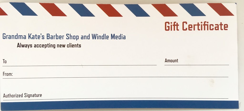 Grandma Kates Barber Shop | 292 Stewart St, Renfrew, ON K7V 1Y1, Canada | Phone: (343) 361-0593