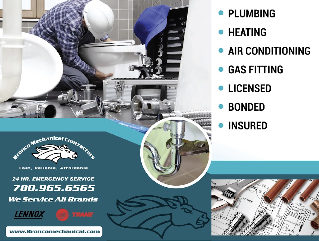 Bronco Mechanical Contractors | 13011 107 St NW, Edmonton, AB T5E 4V7, Canada | Phone: (780) 965-6565