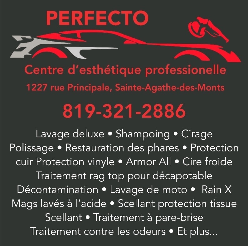 Perfecto Centre desthétique professionnelle de lautomobile | 1227 Rue Principale E, Sainte-Agathe-des-Monts, QC J8C 1L7, Canada | Phone: (819) 321-2886