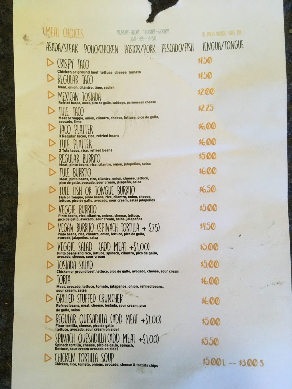 El Rinconcito Taco Truck | 3600 Meridian St suite 205, Bellingham, WA 98225, USA | Phone: (360) 595-4450