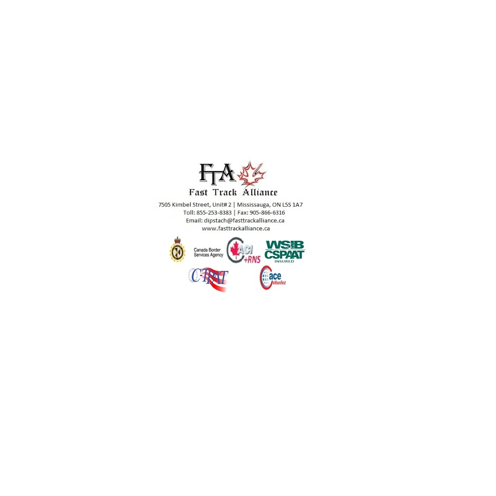 Fast Track Alliance | 2001 Drew Rd #5, Mississauga, ON L5S 1S4, Canada | Phone: (855) 253-8383